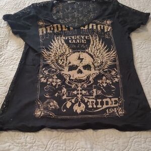 Motorcycle Skull Shirt Size XL